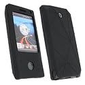 U-Bop BoldFLEX (Black) Silicone Skin "Twin-Pack" For HTC Touch Diamond (UK , 4GB) P3700 3700