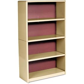 Safco 4-Shelf ValueMate� Economy Bookcase Tropic Sand by Safco