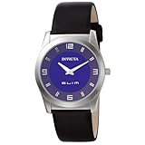 Invicta Men's 5142 Slim Collection Round Black Leather Watch