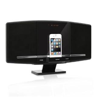 Inovalley CH07CD Design Kompaktanlage mit iPhone-iPod-Docking-Station (USB/CD-Player, UKW-Tuner, 2x 25W)