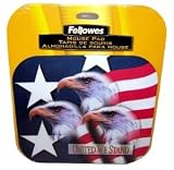 Fellowes - Three Eagles & USA Flag Patriotic Optical Mouse Pad