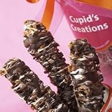 Brownie Points Cupid's Creations Signature Canister of a Half Dozen of our Salty Pretzel Rods, Buttery Caramel and Creamiest Chocolate in Our Chocolate Caramel Pretzel Rods