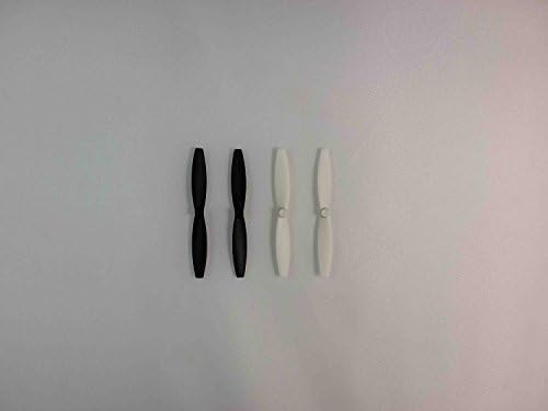 E-accexpert® 4pcs Propeller Props Blades Replacement for Parrot Minidrone Rolling Spider, 2 White + 2 Black