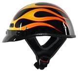 Vega XTS Yellow 5 Alarm Flame Graphics Large Half Helmet