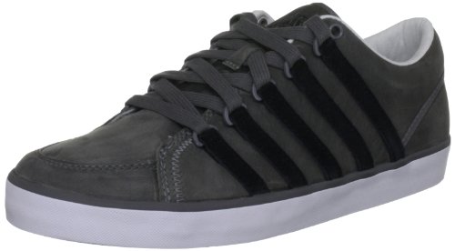 K-Swiss Men's Gowmet Ii Premium Vnz Leather Suede Charcoal/Black/White Fashion Trainer 03045 11 UK