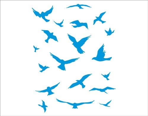 Flock of Birds wall decal (Sky Blue)