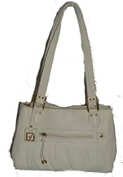 Stone Mountain High Park White Leather Tote