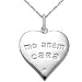Sterling Silver Diamond Celtic Heart Mo Anam Cara Pendant, 18 (0.04 cttw, J-K Color, I2-I3 Clarity)
