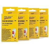 Canon Compatible Black & Color Ink Cartridges - 4 Pack - BCI-24 (2 BCI24B & 2 BCI24C) for Canon: iP1500 / i250 / i320 / i350 / i455 / S300 / S330...