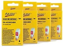 4pk Canon Bci-24 Black/Tri-Colour Ink Cartridges Pixma iP1500 iP2000 MP110 MP130 Series I i250 i320 i350 i450 i450X i455 i470D i475D S S200 S200x S300 S330 Multipass F20 MP360 MP370 MP390 Smartbase MPC200 Photo bci24 Compatibles by OA100