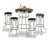 New 5 Piece Retro 24 Barstools