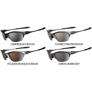Oakley Half X Men's Active Lifestyle X Metal Racewear Sunglasses - Color: Plasma/Tungsten Iridium, Size: One Size Fits All