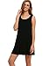 ROMWE Women's Casual T-Shirt Sleeveless Swing Dress Tunic Tank Top Dresses