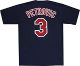 Drazen Petrovic New Jersey Nets Navy Throwback 1992 Shirt
