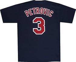 Drazen Petrovic New Jersey Nets Navy Throwback 1992 Shirt