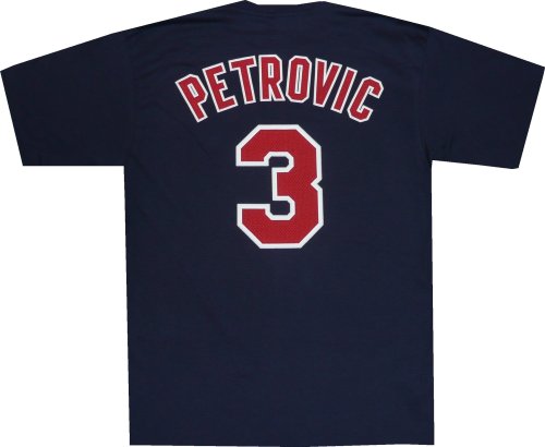 Drazen Petrovic New Jersey Nets Navy Throwback 1992 Shirt