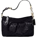 AUTHENTIC COACH HAMPTONS SMALL SHOULDER SIGNATURE BAG 12918 (Black/Black)