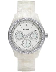 Fossil ES2790 Stella Resin Watch - Pearlized White