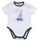 Sail Boat Short Sleeve Onesie