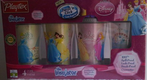 Playtex Baby The Insulator Spill Proof 9 oz Cup 4/pk -Disney Princess