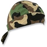 Zan Headgear Flydanna Headwrap , Style: Woodland Camo, Size: OSFA Z118C