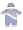 Beyond Basics Kids - Newborn Baby Boys Long Sleeved Coverall with Matching Cap, Blue (Size 6-9Months)
