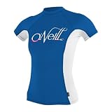 O'Neill Women's Skins Short Sleeve Crew (Royal/White)