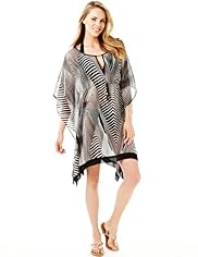 Zebra Print Cover-Up Kaftan