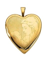 Genuine IceCarats Designer Jewelry Gift 14K Yellow Gold Child And Mother Locket. 20.75X19.25 Mm Child And Mother Locket Child And Mother Locket In 14K Yellow Gold