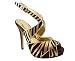 STRAPPY METALLIC PEEP TOE PLATFORM 6.5 BLKGLD