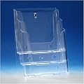 VITAdisplays� Tisch-Prospektst�nder, DIN A4, 3 Etagen, Transparent (NE-240)