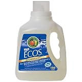 Earth Friendly Products Ecos 2x Liquid Laundry Detergent, Magnolia & Lily, 100-Ounce Bottle (Pack of 4)
