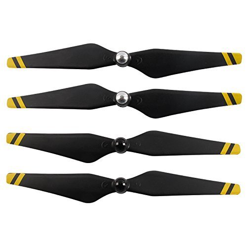 2 pairs propellers blades(Composite Hub, Black with Yellow Stripes)for DJI phantom3 CX-20