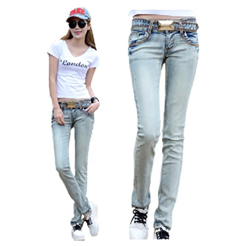 ナナコレクション Nana_Collection 春 秋 ジーパン ストレッチ 美脚 小尻 ウォッシュド ダメージ 女性