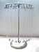 Antique Silver Color 24 Hooks Rotating Necklace Holder Jewelry Organizer Display Stand