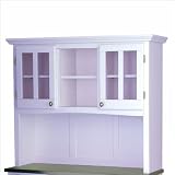 Home Styles Furniture White 2 Glass Door Hutch