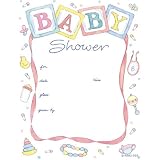 Baby Items Shower Invitations (8 count)