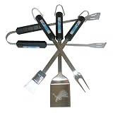 Siskiyou Detroit Lions NFL BBQ Grill Utensil Set