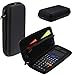 Navitech Black Graphics Calculator Hard Case/Cover with Storage Pouch Compatible with The TI Nspire CX CAS