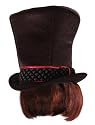 Willy Wonka's Top Hat with Wig: Officially licensed from Charlie and the Choc...
