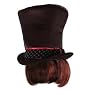 Willy Wonka's Top Hat with Wig: Officially licensed from Charlie and the Choc...