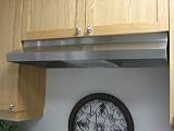Imperial 1924E Stainless Steel Imperial 1900 24 Inch Wide 1900E Economy Series Under Cabinet Range Hood with 190 CFM, 7 Inch Duct, Rocker Switch, Single 40W Incandescant Bulb