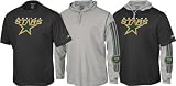 Dallas Stars -Black/Grey- Hoodie Tee Combo - X-Large