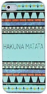 AST @HAKUNA MATATA Coloured Drawing Pattern Frame PC Hard Case for iPhone 5/5S