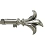 Levolor Leaf Rod Set, Satin Nickel, 3/4-Inch Diameter, 36 to 66-Inch Width