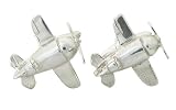 Airplane Cufflinks, Gee Bee Cufflinks, Sterling Silver, handcrafted