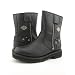 HARLEY DAVIDSON Max Back Strap Mens Leather Boots Shoes Motorcycle Riding Black