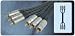 Component video lead 3 x RCA to 3 x RCA, 75 Ohms, 1m