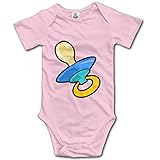 カッコいい 子供 可愛い 赤ちゃんのおしゃぶり 半袖ロンパース カジュアル Pink Size 24 Months