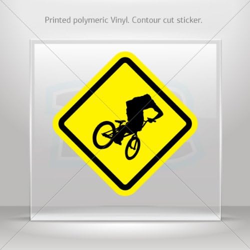 Stickers Sticker bmx bicycle area sign Tablet Laptops Weatherproof Sports Bikes 0500 ZK262